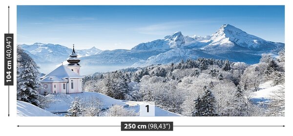 Fototapet Alpi de iarnă