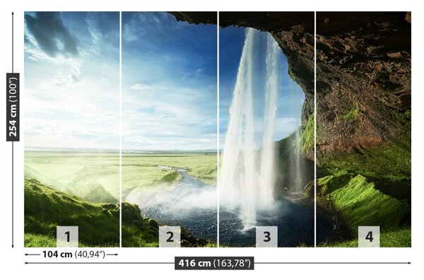 Fototapet Islanda Cascada