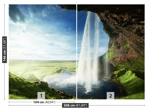 Fototapet Islanda Cascada