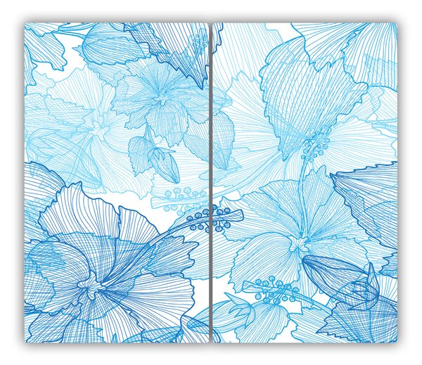 Tocator din sticla flori Hawaii