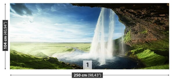 Fototapet Islanda Cascada