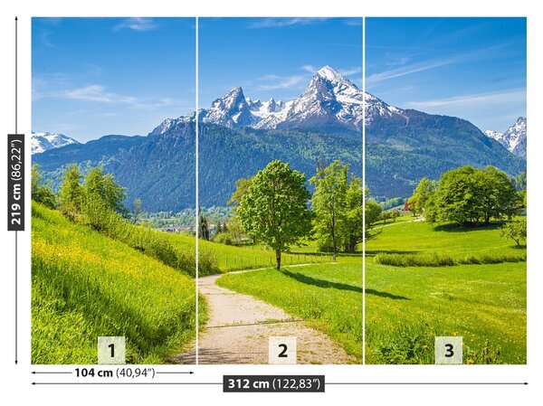 Fototapet Alpi de vară