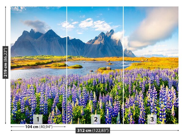 Fototapet Lupin Flori