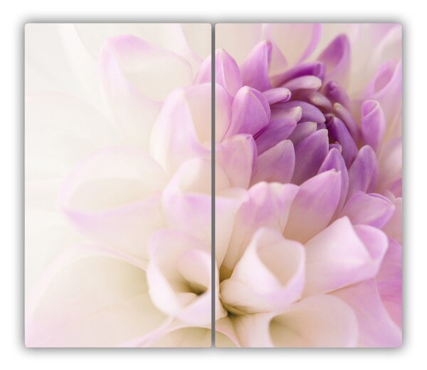 Tocator din sticla Dahlia alb