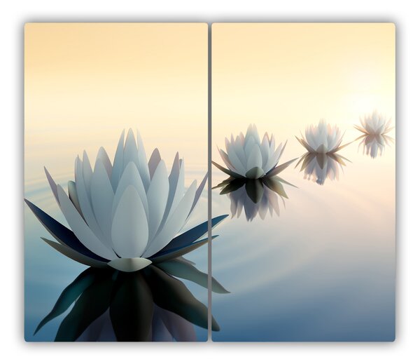 Tocator din sticla flori de lotus