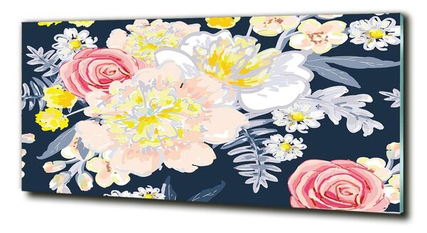 Tablou din Sticlă model floral