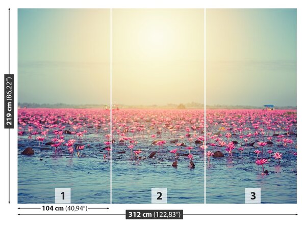 Fototapet Water Lilies Pond