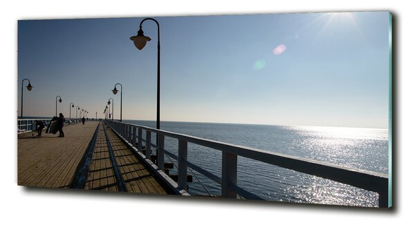 Tablou Printat Pe Sticlă Pier în Gdynia