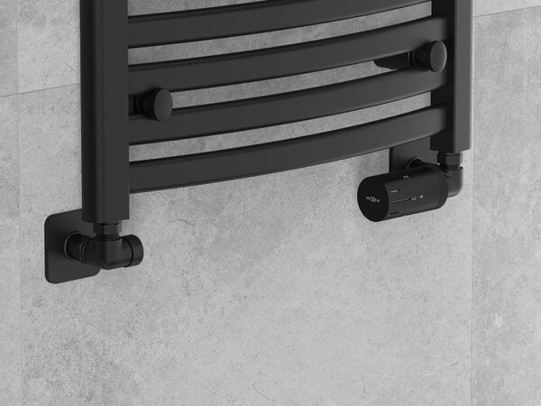 Mexen G05, set radiator termostatic axial cu capac, negru mat, W903-958-909-70