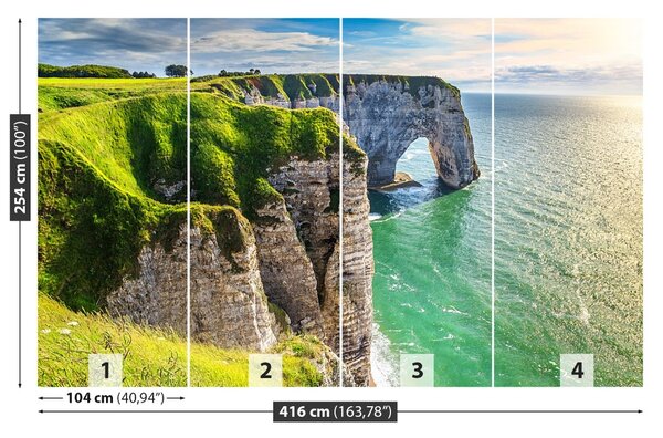Fototapet Normandia Cliffs