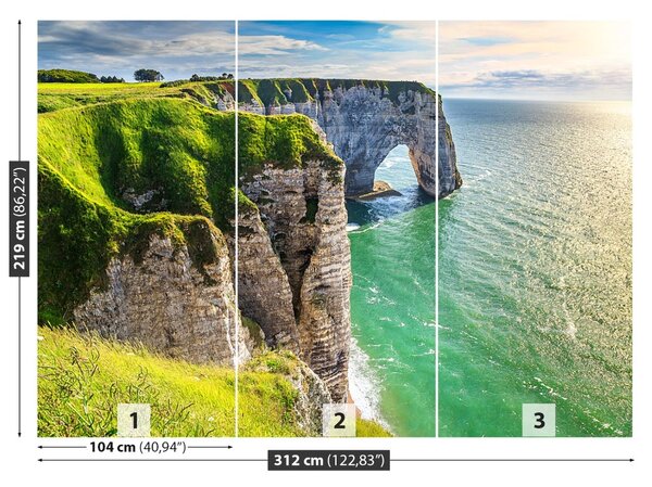 Fototapet Normandia Cliffs