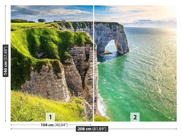 Fototapet Normandia Cliffs