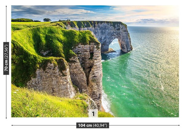 Fototapet Normandia Cliffs