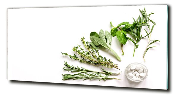 Tablou din Sticlă Ierburi