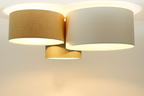BPS Koncept Boho Ellegant lampă de tavan 3x60 W bej 080-073
