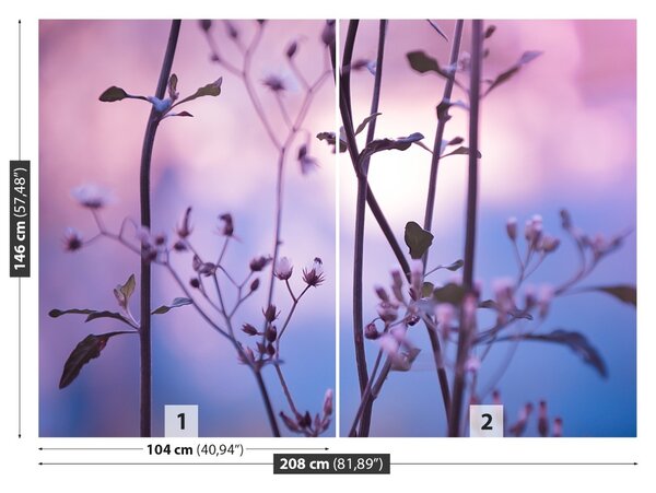 Fototapet violet Mugurii