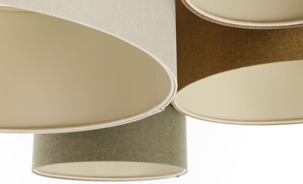 BPS Koncept Boho Ellegant lampă de tavan 4x60 W verde-maro 084-074