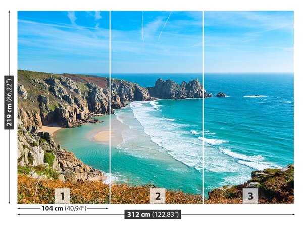 Fototapet Coasta de Cornwall