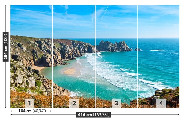 Fototapet Coasta de Cornwall