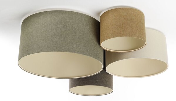 BPS Koncept Boho Ellegant lampă de tavan 4x60 W verde-maro 084-073