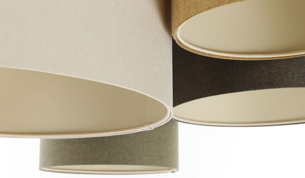 BPS Koncept Boho Ellegant lampă de tavan 4x60 W verde-maro 084-075