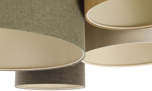BPS Koncept Boho Ellegant lampă de tavan 4x60 W verde-maro 084-073