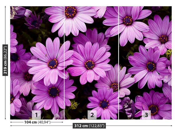 Fototapet Violet Flori