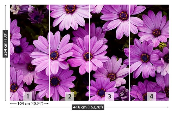 Fototapet Violet Flori