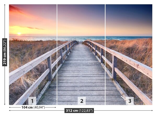 Fototapet Wooden Path