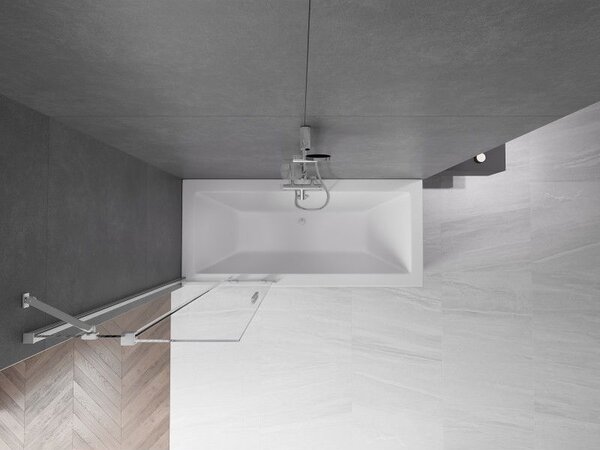 Mexen Velar paravan de baie cu 2 uși glisante 70 x 150 cm, transparent, crom - 896-070-000-01-01