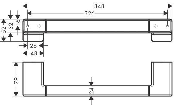 Hansgrohe AddStoris mâner de perete 41744140
