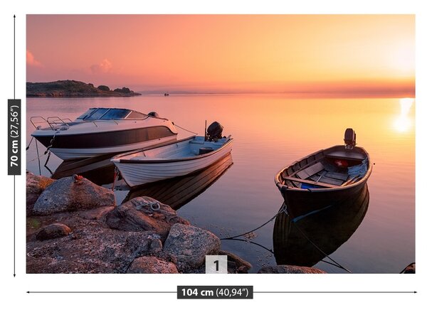 Fototapet bărci Sunrise