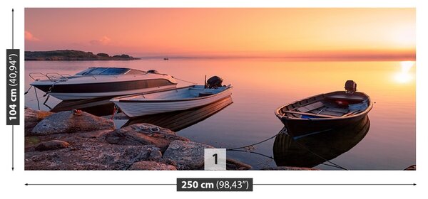 Fototapet bărci Sunrise