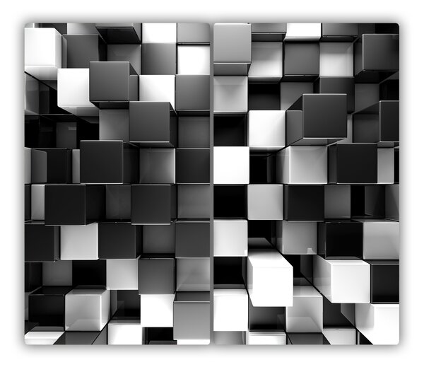 Tocator din sticla cub abstracție