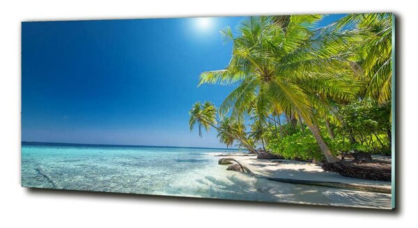 Tablou Printat Pe Sticlă plaja Maldive