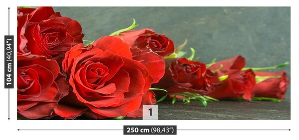 Fototapet Trandafiri rosii