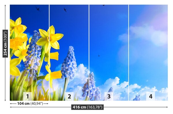 Fototapet Albastru Daffodil