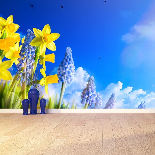 Fototapet Albastru Daffodil