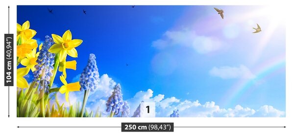 Fototapet Albastru Daffodil