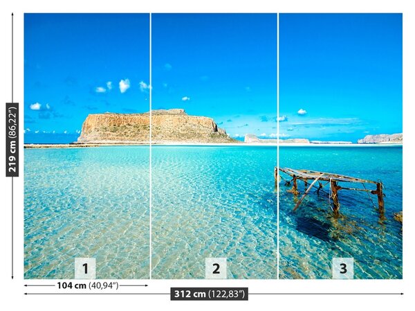 Fototapet Lagoon Grecia