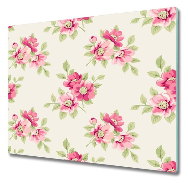 Tocator din sticla model floare
