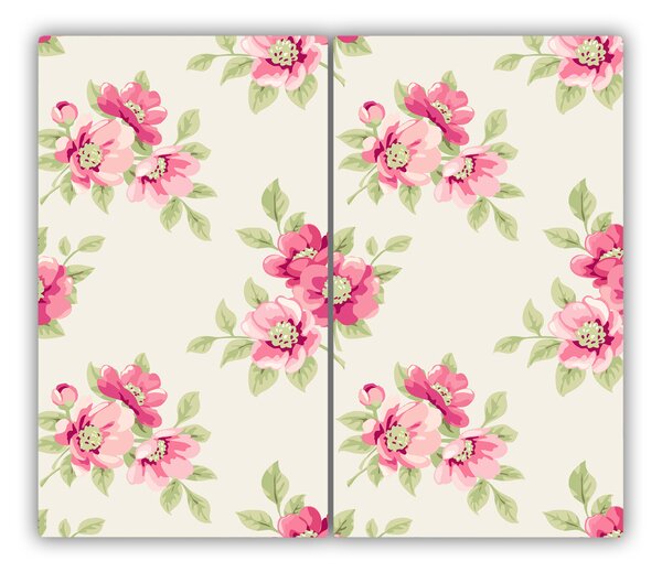 Tocator din sticla model floare