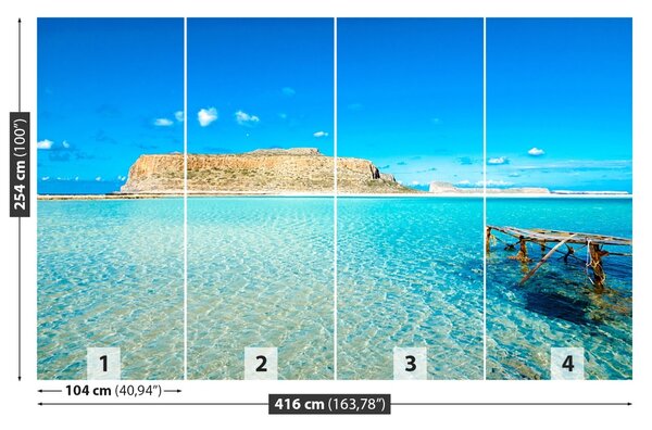 Fototapet Lagoon Grecia