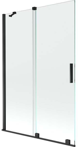 Mexen Velar paravan de duș 2-panouri glisante 120 x 150 cm, transparent, negru - 896-120-000-01-70