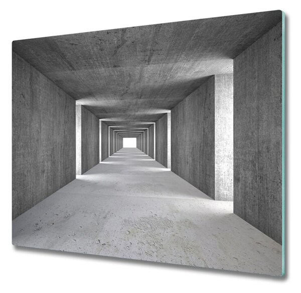 Tocator din sticla tunel de beton