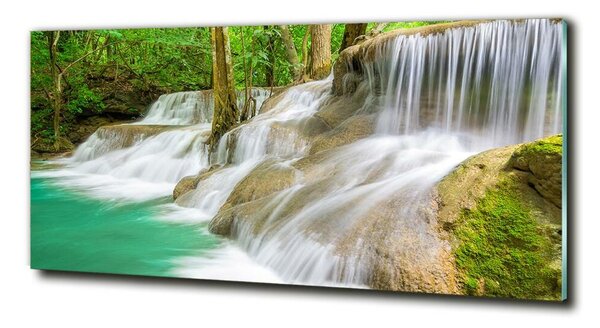 Fotografie imprimată pe sticlă cascade