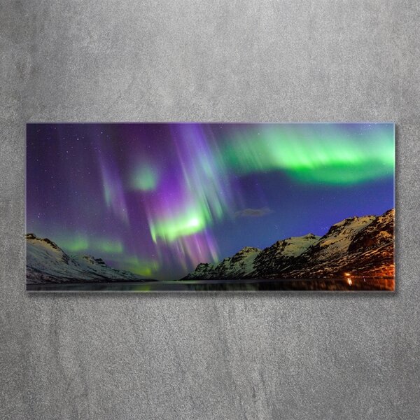 Tablou din Sticlă Aurora boreala