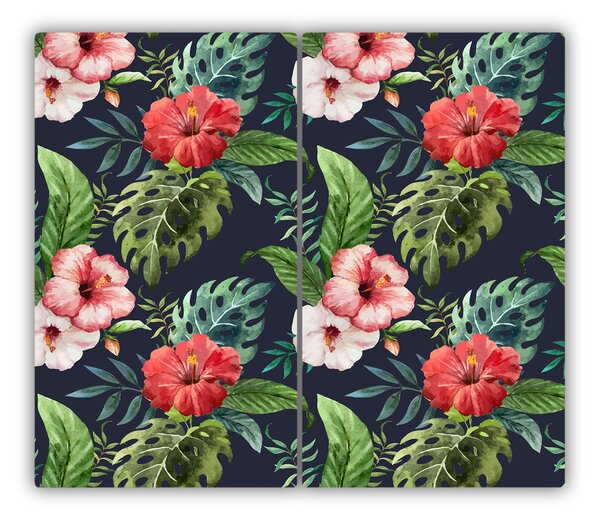 Tocator din sticla Flori tropicale