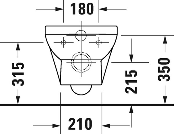 Duravit No. 1 vas wc agăţat fără margine alb 25750900002