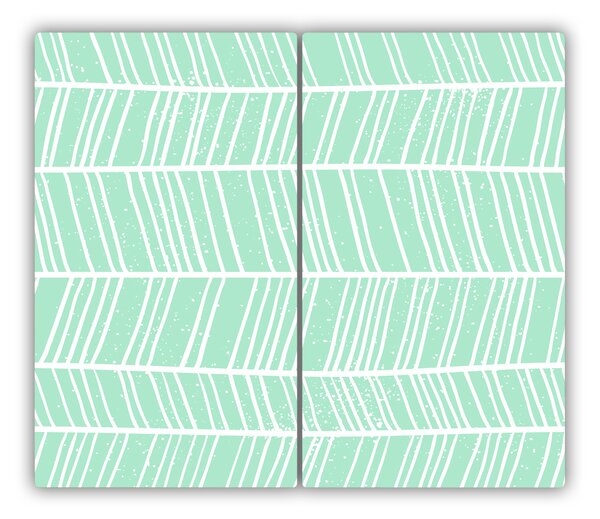 Tocator din sticla herringbone